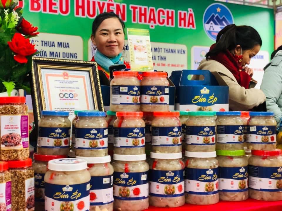 Sứa biển Hà Tĩnh Dung Mai 1 Sứa Mai Dung Tại hội Ocop Tỉnh