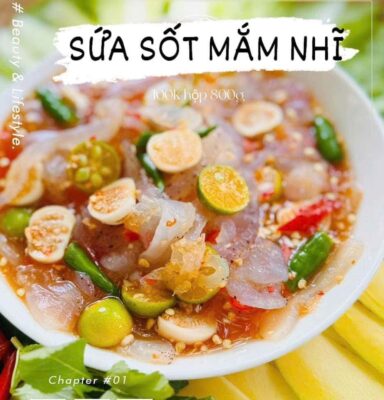 Sứa Sốt Mắm Nhỉ Ngon tuyệt